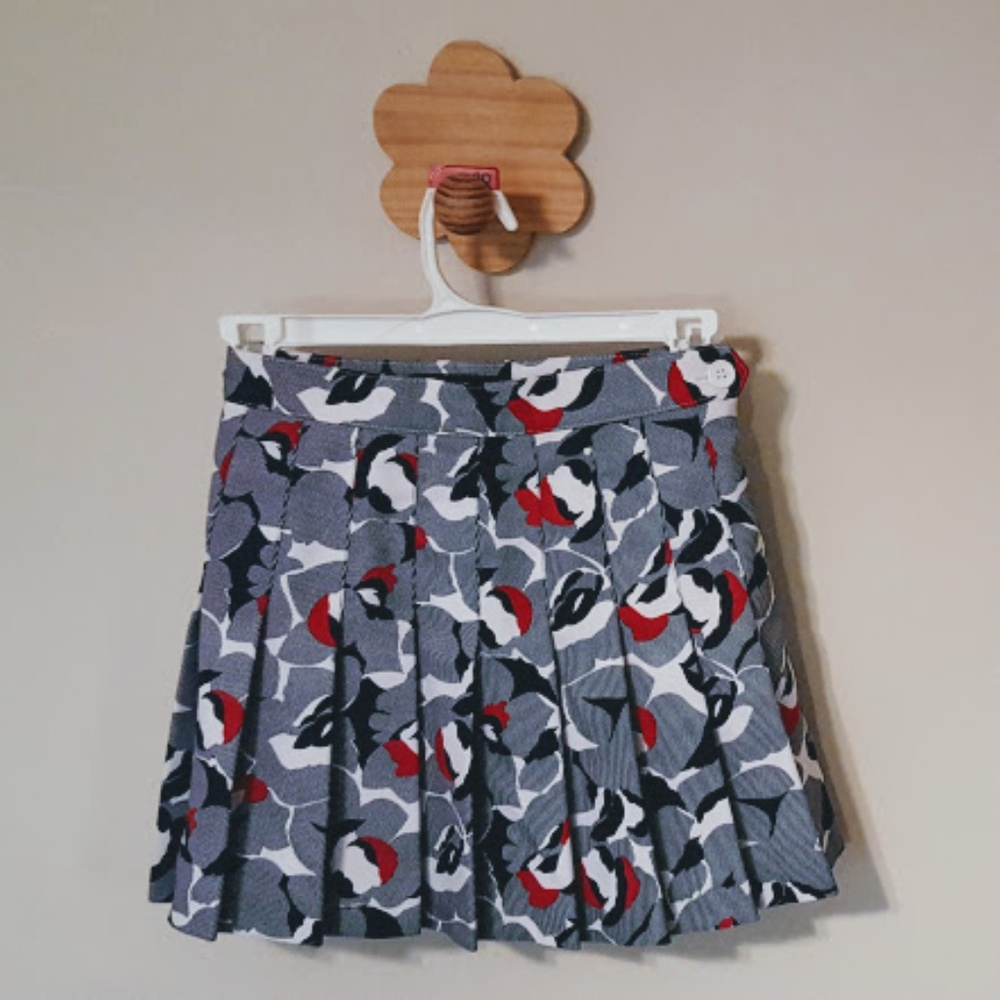 American Apparel Printed Pleated Tennis Skirt